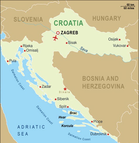 karta opatije i okolice Chorwacja mapa karta opatije i okolice