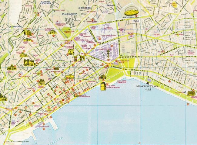 Saloniki mapa zabytkw