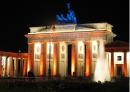 Berlin Brama Branderburska iluminacja