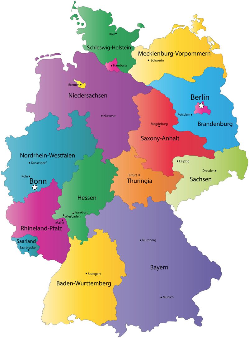 Niemcy Mapa