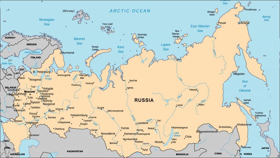 Rosja mapa