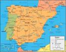 Hiszpania - Hiszpania mapa
