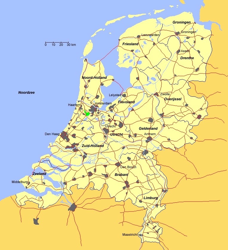 Holandia mapa