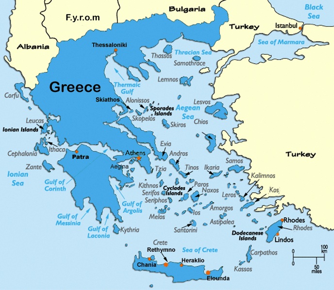 Grecja mapa