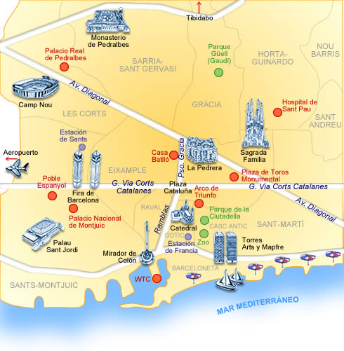 Barcelona mapa