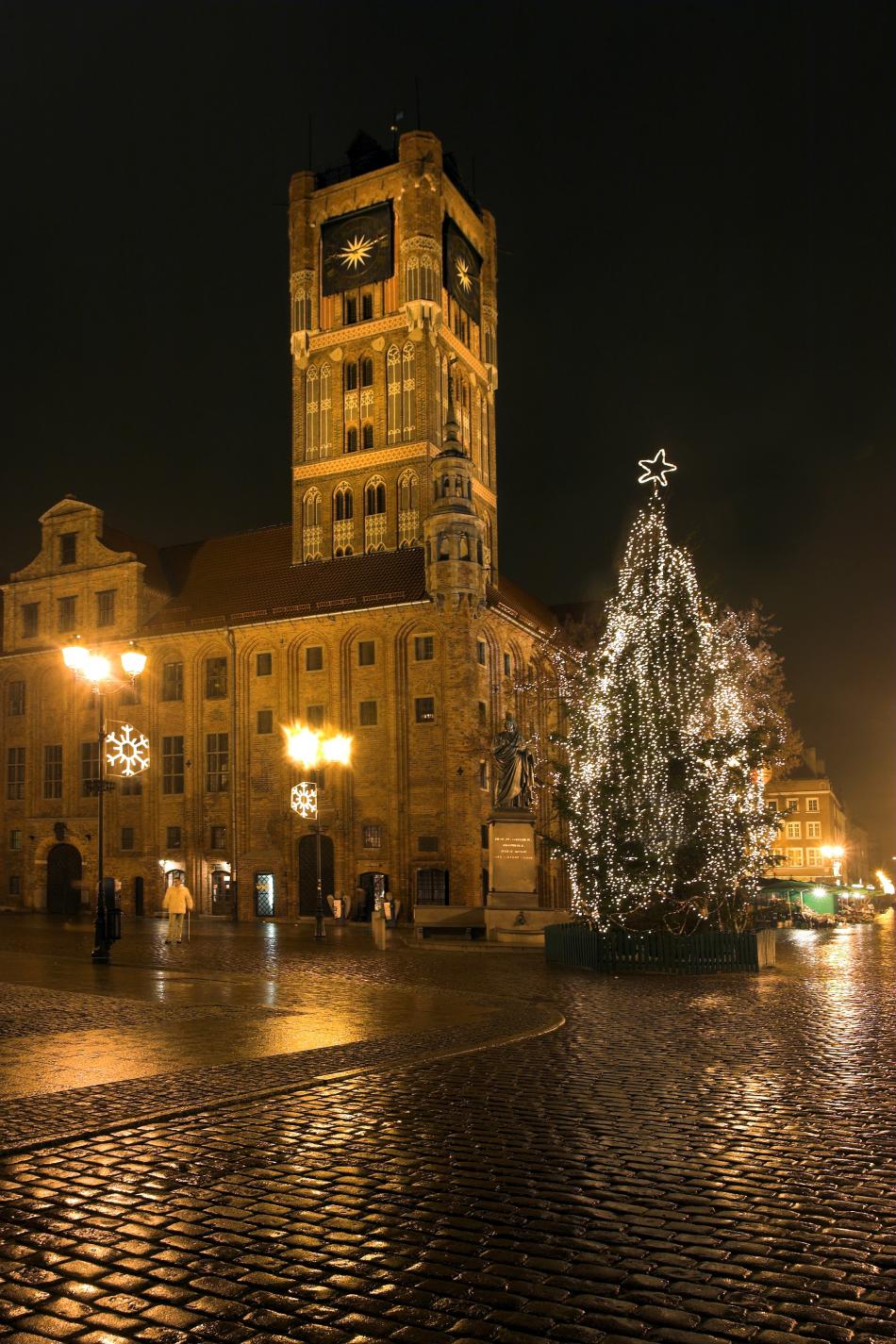 Toruń - Ratusz nocą