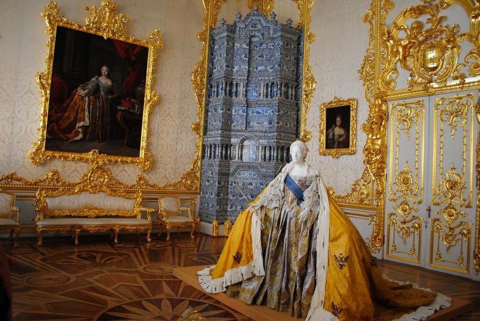 Sankt Petersburg - komnaty w pałacu Katarzyny