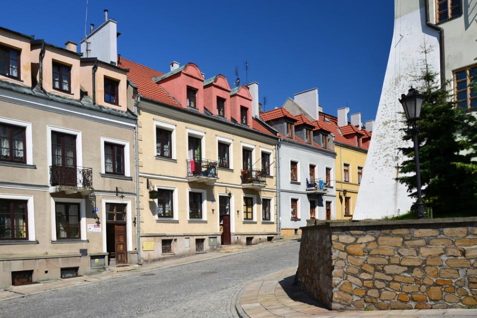 Kamienice na Starym Rynku w Sandomierzu