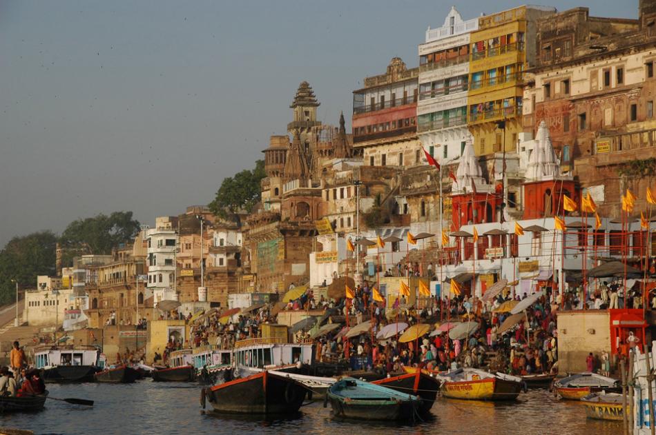 Varanasi - Schody do Gangesu