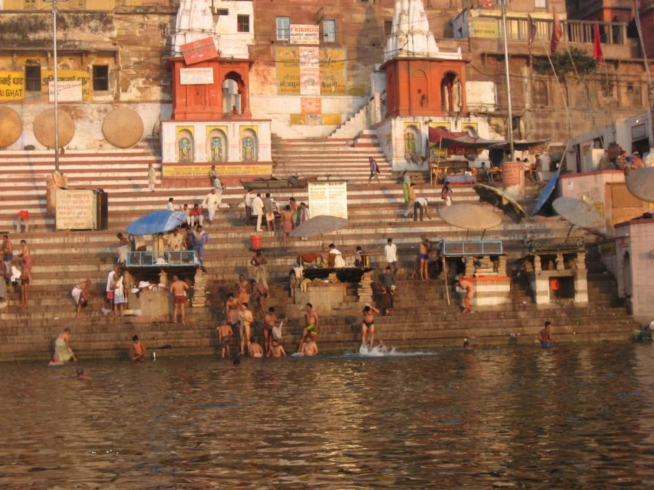 Varanasi - Schody do Gangesu
