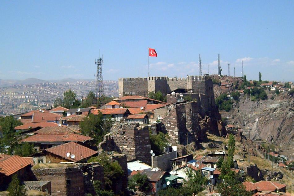 Ankara - Bizantyjskie mury obronne z cytadelą 