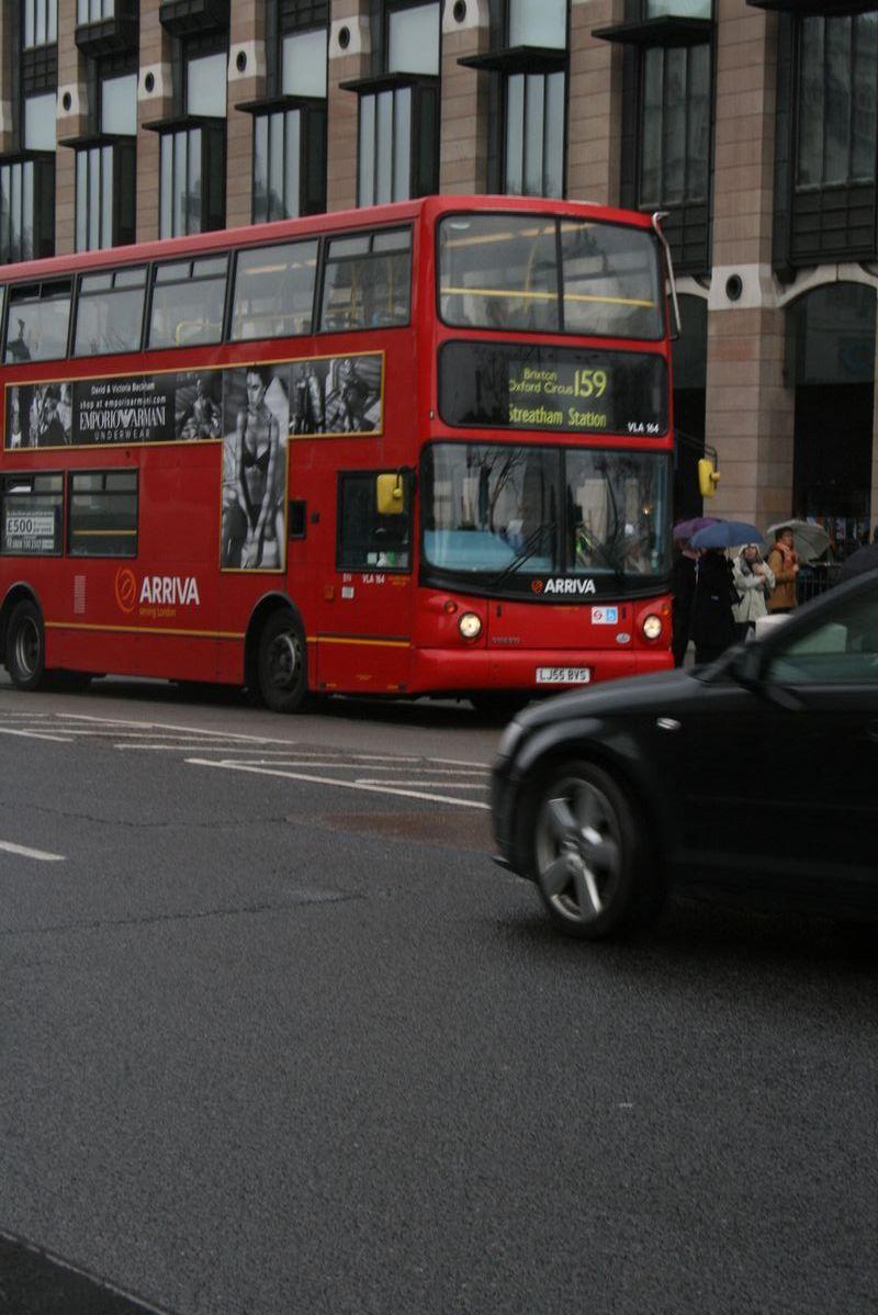 Londyn - Londyn, czerwony dwupoziomowy autobus