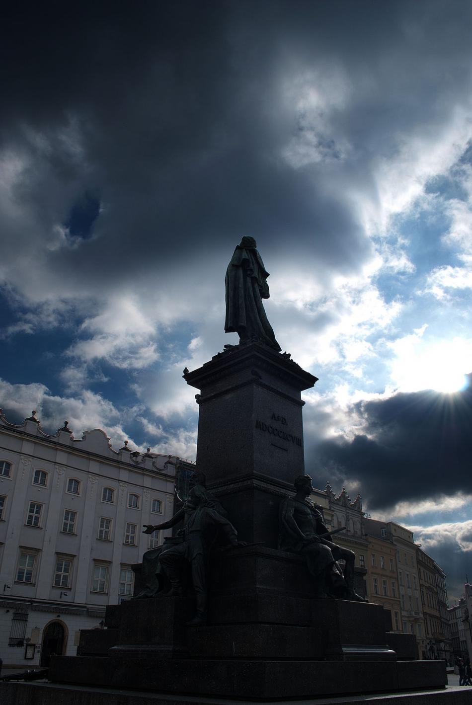 Krakw - Pomnik Adama Mickiewicza, fot. Piotr Dudak